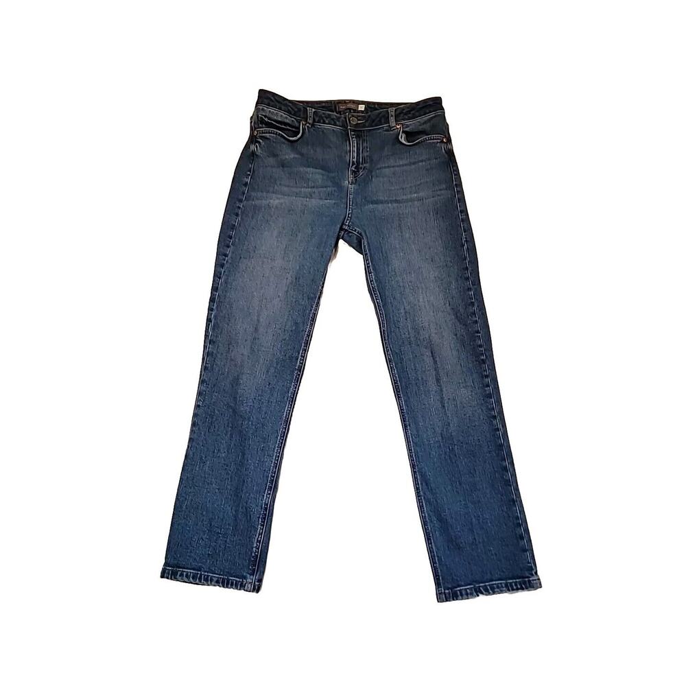 Mint Velvet Jeans Medium Wash Denim Skinny Stretch Pants Womens 10R